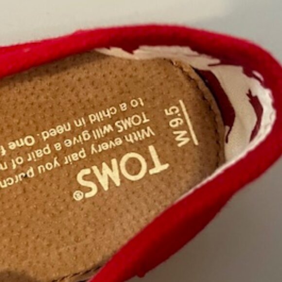 Toms Classic Alpargata Shoe- Women's 9.5 - Picture 4 of 4